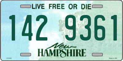 NH license plate 1429361