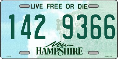 NH license plate 1429366
