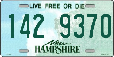 NH license plate 1429370