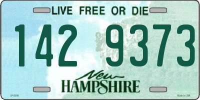 NH license plate 1429373