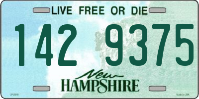NH license plate 1429375