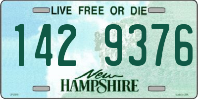 NH license plate 1429376