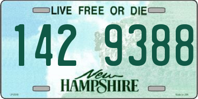 NH license plate 1429388