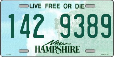 NH license plate 1429389