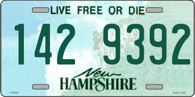 NH license plate 1429392