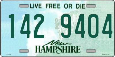 NH license plate 1429404