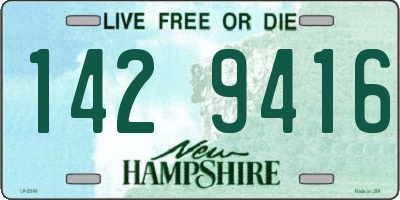 NH license plate 1429416
