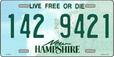 NH license plate 1429421