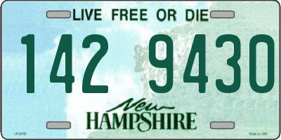 NH license plate 1429430