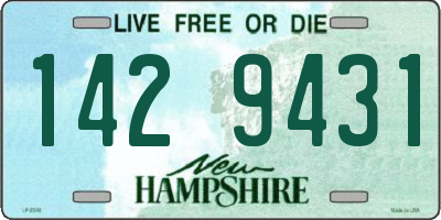 NH license plate 1429431