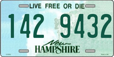 NH license plate 1429432