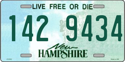 NH license plate 1429434