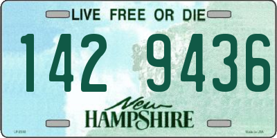 NH license plate 1429436