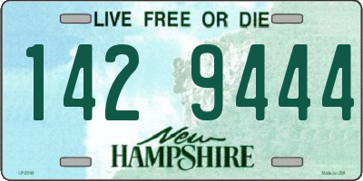 NH license plate 1429444