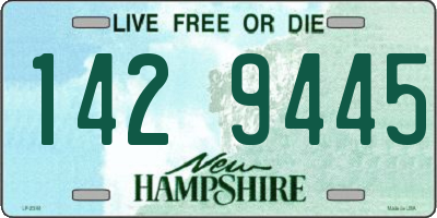 NH license plate 1429445