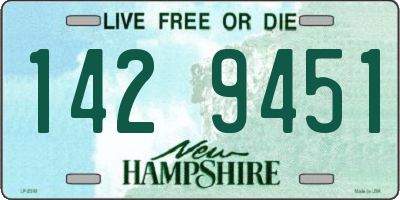 NH license plate 1429451