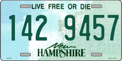 NH license plate 1429457