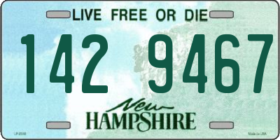 NH license plate 1429467