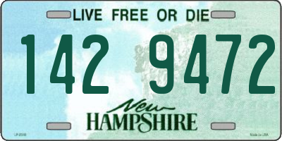 NH license plate 1429472