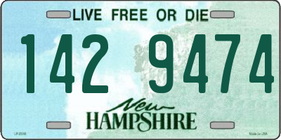 NH license plate 1429474