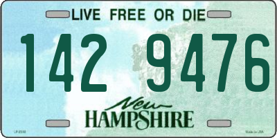 NH license plate 1429476