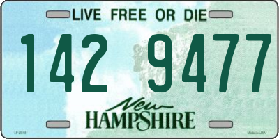 NH license plate 1429477