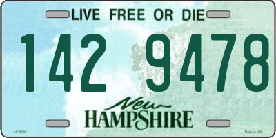 NH license plate 1429478