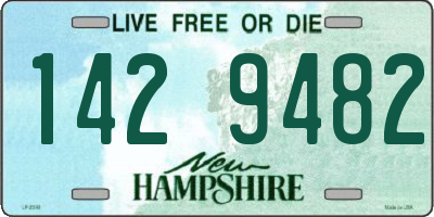 NH license plate 1429482