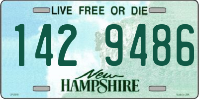NH license plate 1429486