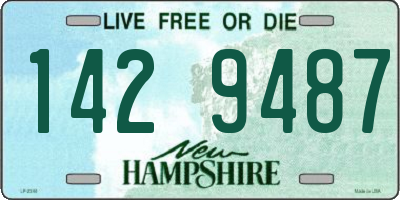 NH license plate 1429487
