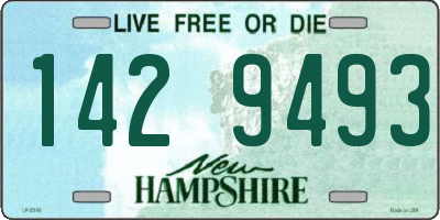 NH license plate 1429493