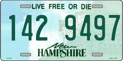 NH license plate 1429497
