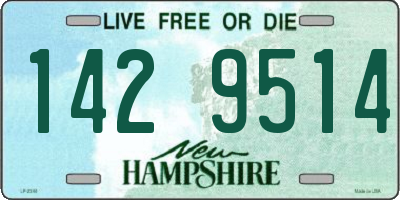 NH license plate 1429514