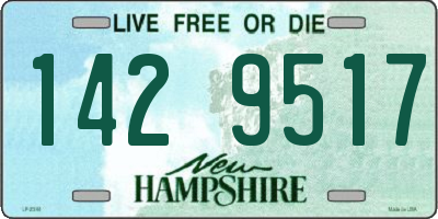 NH license plate 1429517