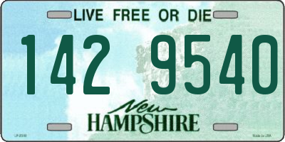 NH license plate 1429540