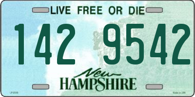NH license plate 1429542