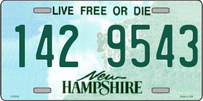 NH license plate 1429543