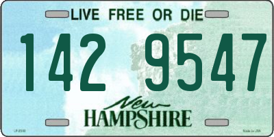 NH license plate 1429547