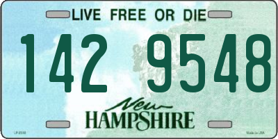 NH license plate 1429548