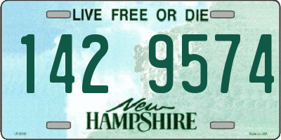 NH license plate 1429574