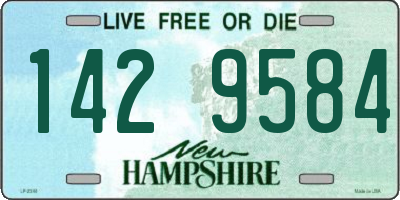 NH license plate 1429584
