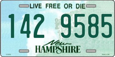 NH license plate 1429585