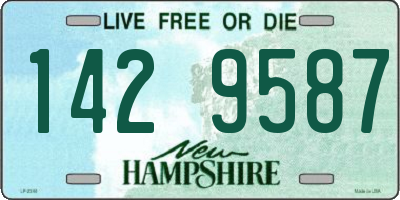 NH license plate 1429587