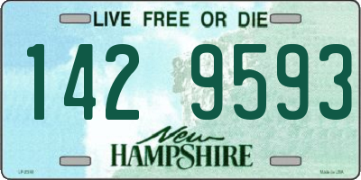 NH license plate 1429593