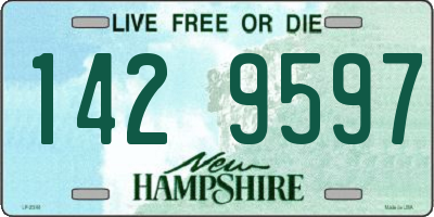 NH license plate 1429597