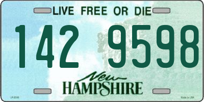 NH license plate 1429598