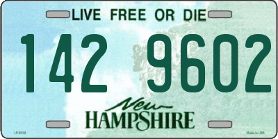 NH license plate 1429602