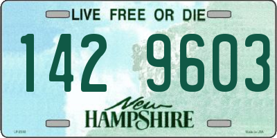 NH license plate 1429603