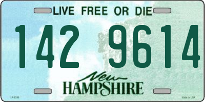 NH license plate 1429614
