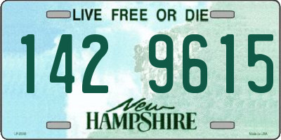 NH license plate 1429615